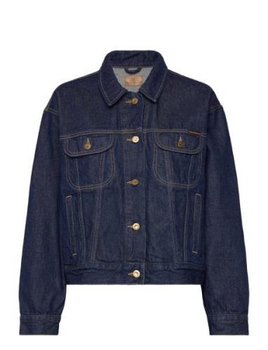 Berit Denim Jacket Classic Blue Dongerijakke Denimjakke Blue Nudie Jea...