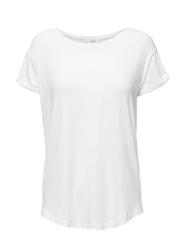 Nisha Tops T-shirts & Tops Short-sleeved White MbyM