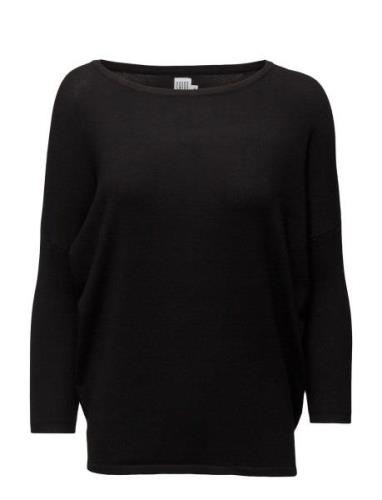 A2561, Milasz R-Neck Pullover Tops Knitwear Jumpers Black Saint Tropez