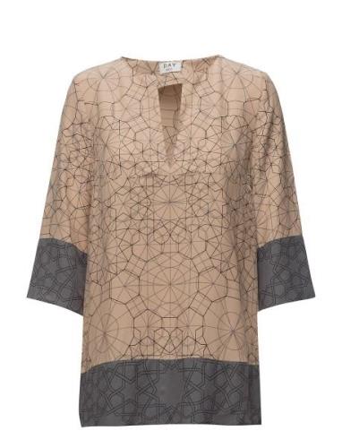 Day Electric Tops Blouses Long-sleeved Beige Day Birger Et Mikkelsen