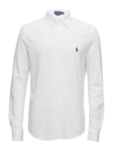 Featherweight Mesh Shirt Designers Shirts Casual White Polo Ralph Laur...