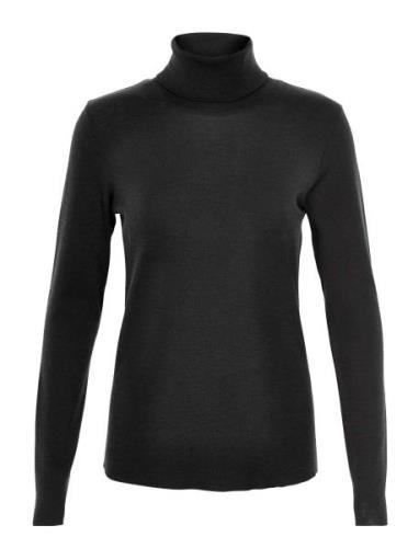 Wendy Tops Knitwear Turtleneck Black Six Ames