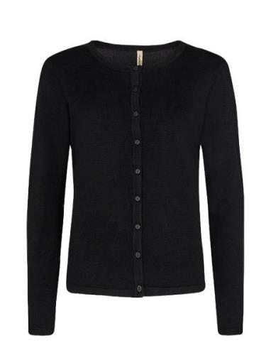 Sc-Dollie Tops Knitwear Cardigans Black Soyaconcept