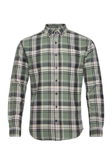 Check Shirt Tops Shirts Casual Green Denim Project