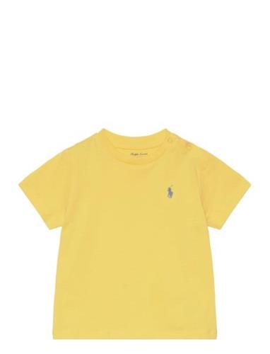 26/1 Jersey-Ss Cn-Tp-Tsh Tops T-shirts Short-sleeved Yellow Ralph Laur...