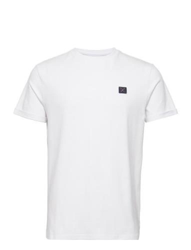 Basic Organic Tee Tops T-shirts Short-sleeved White Clean Cut Copenhag...