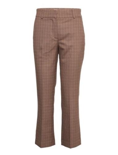 Clara Crop 525 Bottoms Trousers Flared Brown FIVEUNITS