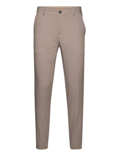 Slhslim-Liam Trs Flex Noos Bottoms Trousers Formal Beige Selected Homm...