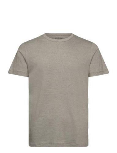 Slhaspen Mini Str Ss O-Neck Tee Noos Tops T-shirts Short-sleeved Khaki...