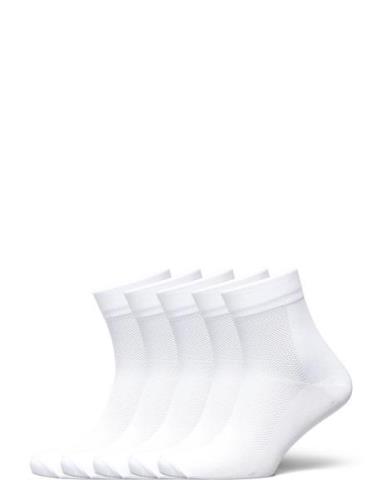 5-Pk Basic Running Socks Sport Socks Regular Socks White ZEBDIA