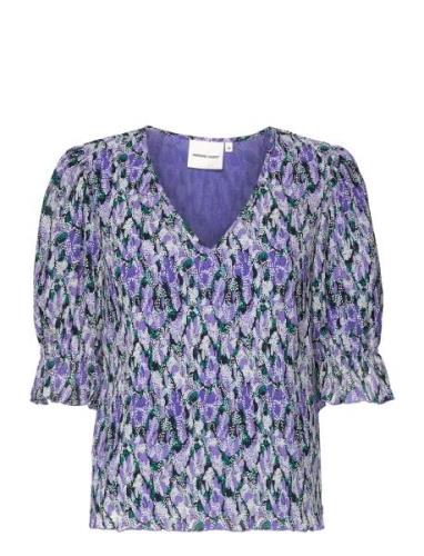 Jascha Top Tops T-shirts & Tops Long-sleeved Purple Fabienne Chapot