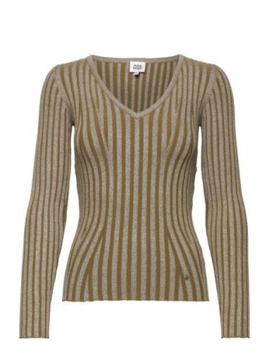 Sanya Ls Top Tops T-shirts & Tops Long-sleeved Brown Twist & Tango