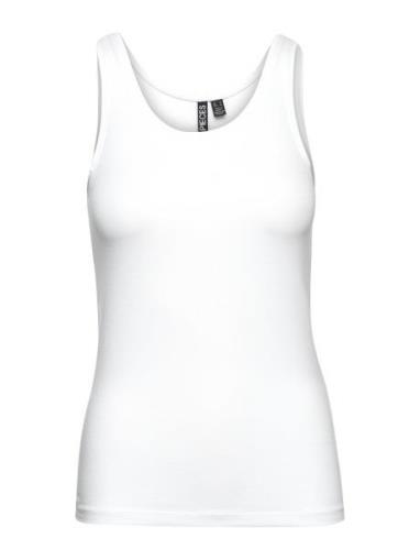 Pcsirene Tank Top Jrs Noos Tops T-shirts & Tops Sleeveless White Piece...