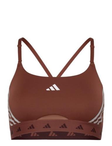 Aer Ls Hyglm Sport Bras & Tops Sports Bras - All Brown Adidas Performa...