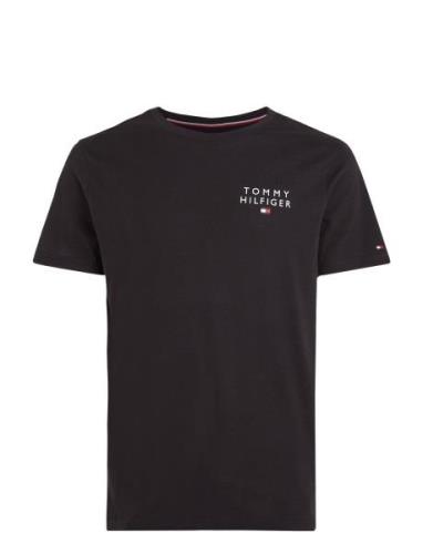 Cn Ss Tee Logo Tops T-shirts Short-sleeved Black Tommy Hilfiger