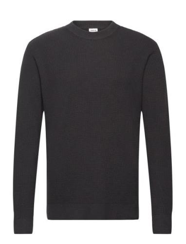 Sdhami Tops Knitwear Round Necks Black Solid