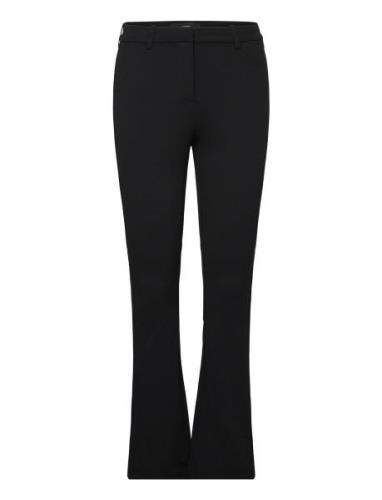 Vmamira Mw Flared Slit Pant Bottoms Trousers Flared Black Vero Moda