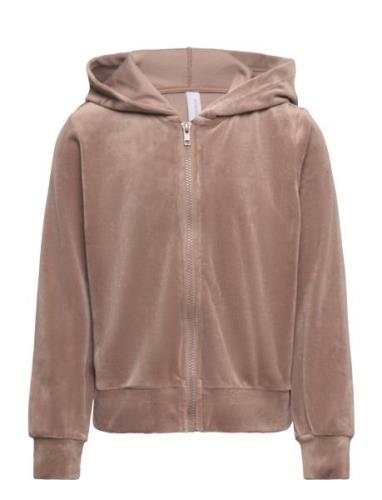 Vmvelvet Ls Zip Hoodie Jrs Girl Tops Sweat-shirts & Hoodies Hoodies Be...