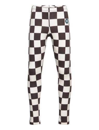 Ira Kids Checkered Leggings Bottoms Leggings Multi/patterned Wood Wood