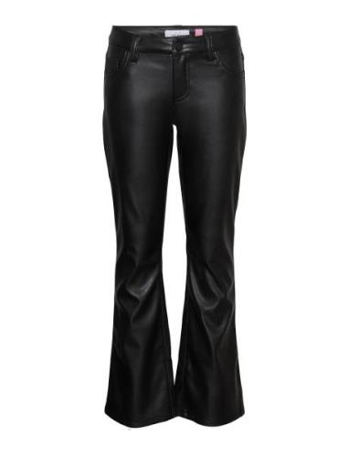 Vmriver Pl Flared Pants Girl Bottoms Trousers Black Vero Moda Girl