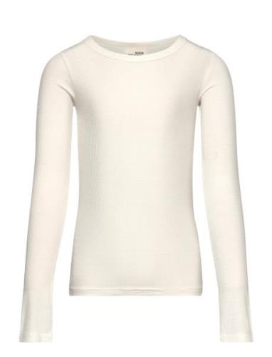 T-Shirt Long-Sleeve Tops T-shirts Long-sleeved T-shirts White Sofie Sc...