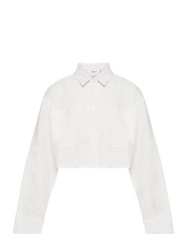 Laros Short Shirt Tops Shirts Long-sleeved Shirts White Grunt