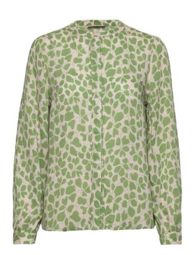 Fqadney-Blouse Tops Blouses Long-sleeved Green FREE/QUENT