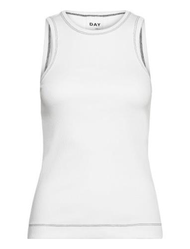 Alisson - Heavy Rib Tops T-shirts & Tops Sleeveless White Day Birger E...