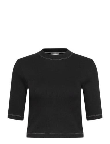 Bram - Heavy Rib Tops T-shirts & Tops Short-sleeved Black Day Birger E...