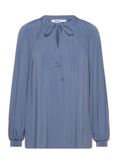 Jodie - Day Wish Tops Blouses Long-sleeved Blue Day Birger Et Mikkelse...