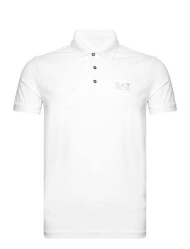 Jerseywear Tops Polos Short-sleeved White EA7