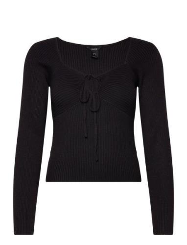 Top Telma Knitted Tops Knitwear Jumpers Black Lindex