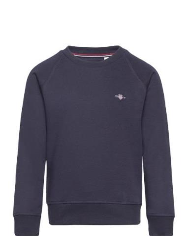 Shield C-Neck Tops Sweat-shirts & Hoodies Sweat-shirts Navy GANT