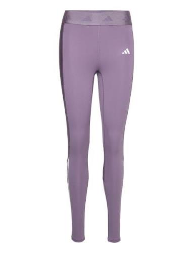 Hyglm 1/1 L Q1 Sport Running-training Tights Purple Adidas Performance