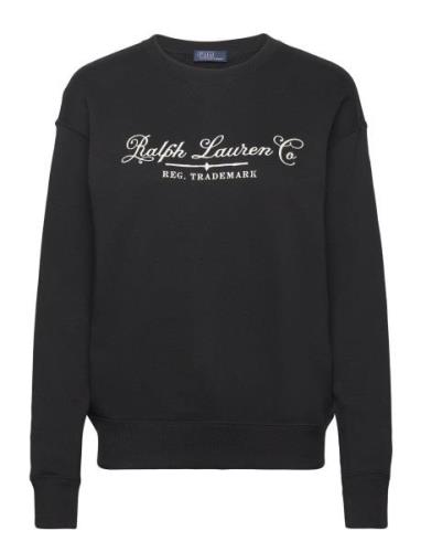 Logo Cotton Fleece Pullover Tops Sweat-shirts & Hoodies Sweat-shirts B...