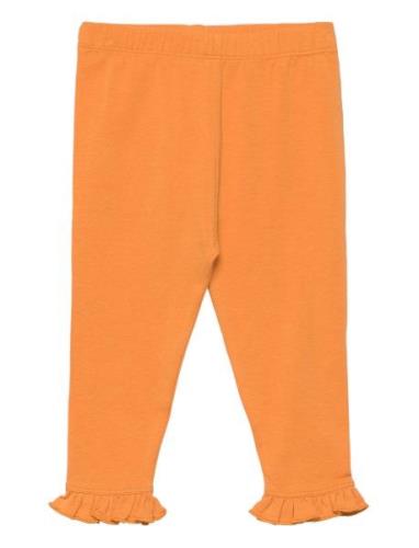 Sgissey Leggings Bottom Frill Bottoms Leggings Orange Soft Gallery