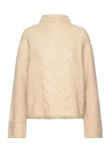 Mschchastine Peggy M Pullover Tops Knitwear Jumpers Cream MSCH Copenha...