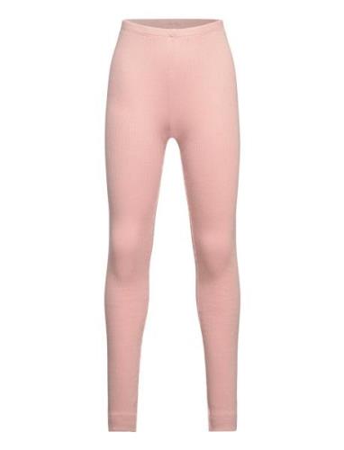 Leggings Rib - Girl Bottoms Leggings Pink Minymo