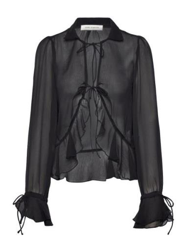 Shirt Tops Shirts Long-sleeved Black Sofie Schnoor