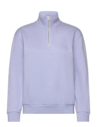 Everyday 1/4 Zip Brunnera Blue Tops Sweat-shirts & Hoodies Sweat-shirt...