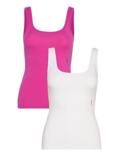 Twin Vest Tops T-shirts & Tops Sleeveless Pink HUGO