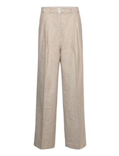 Belted Pants Bottoms Trousers Suitpants Beige REMAIN Birger Christense...