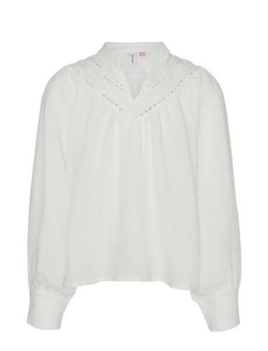 Vmchris Ls Top Wvn Girl Tops Blouses & Tunics White Vero Moda Girl