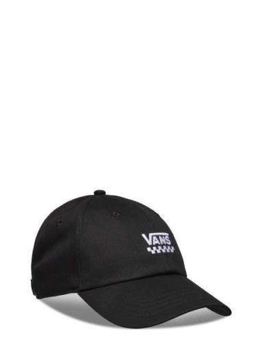 Court Side Curved Bill Jockey Sport Headwear Caps Black VANS