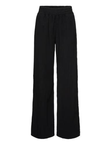 Nlftake Lw Straight Pant Bottoms Trousers Black LMTD