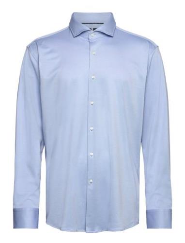 P-Hank-Spread-C1-222 Tops Shirts Business Blue BOSS