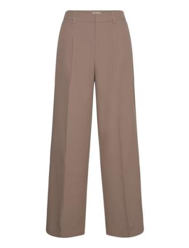 Onlelly Life Mw Wide Pant Tlr Bottoms Trousers Wide Leg Brown ONLY