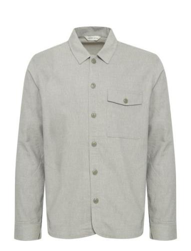 Cfaugusto 0066 Linen Mix Overshirt Tops Overshirts Green Casual Friday