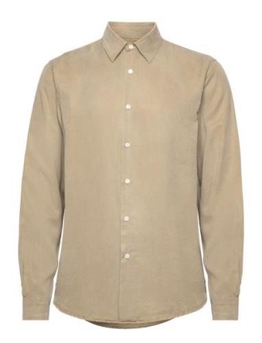 Regular Fit Shirt Designers Shirts Casual Beige Hope