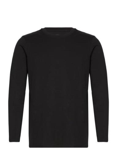 Men's O-Neck L/S T-Shirt, Cotton/Stretch Tops T-shirts Long-sleeved Bl...